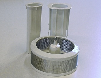 Saftzentrifuge komplett, Führungsschacht + Stopfer, COMPACT 3100 